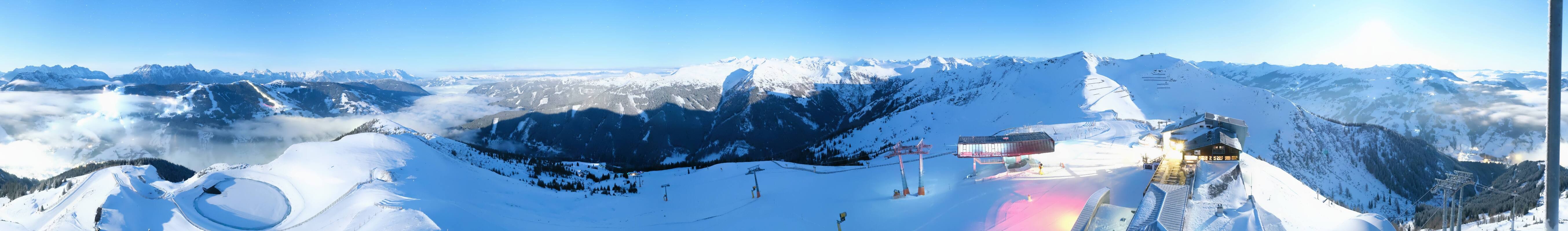 Archiv Foto Webcam Schattberg Ost bei Saalbach