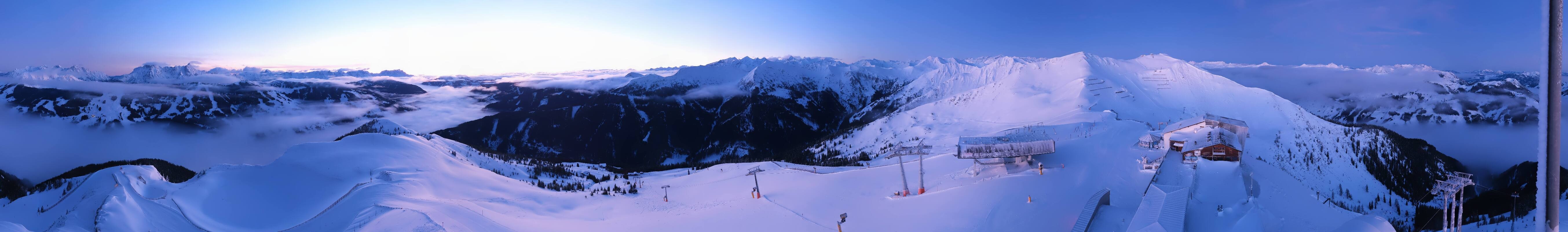 Archiv Foto Webcam Schattberg Ost bei Saalbach