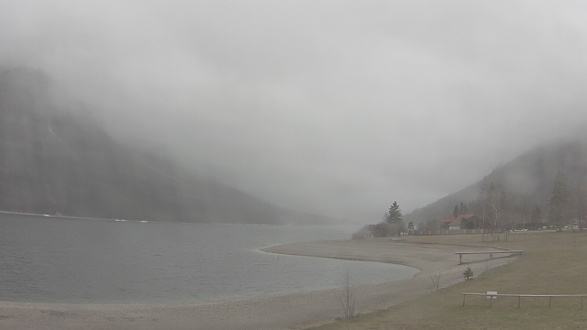 Archived image Webcam Lake Plansee near Reutte