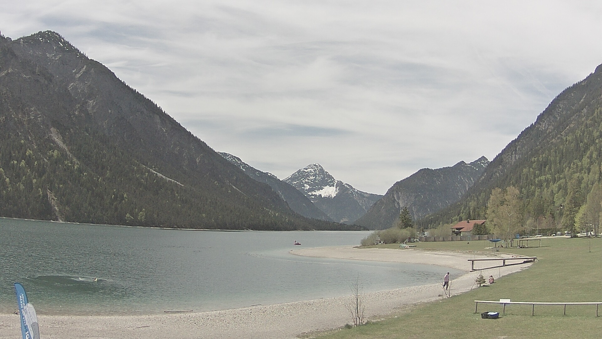 Archived image Webcam Lake Plansee near Reutte