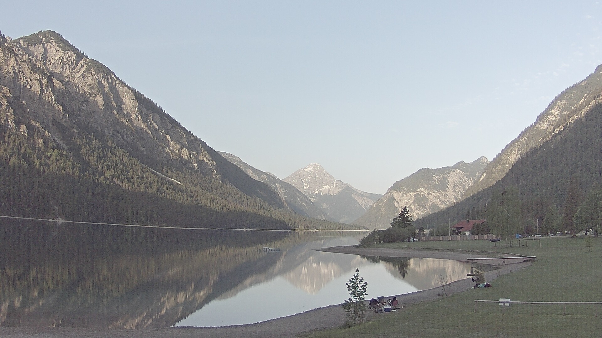 Archived image Webcam Lake Plansee near Reutte