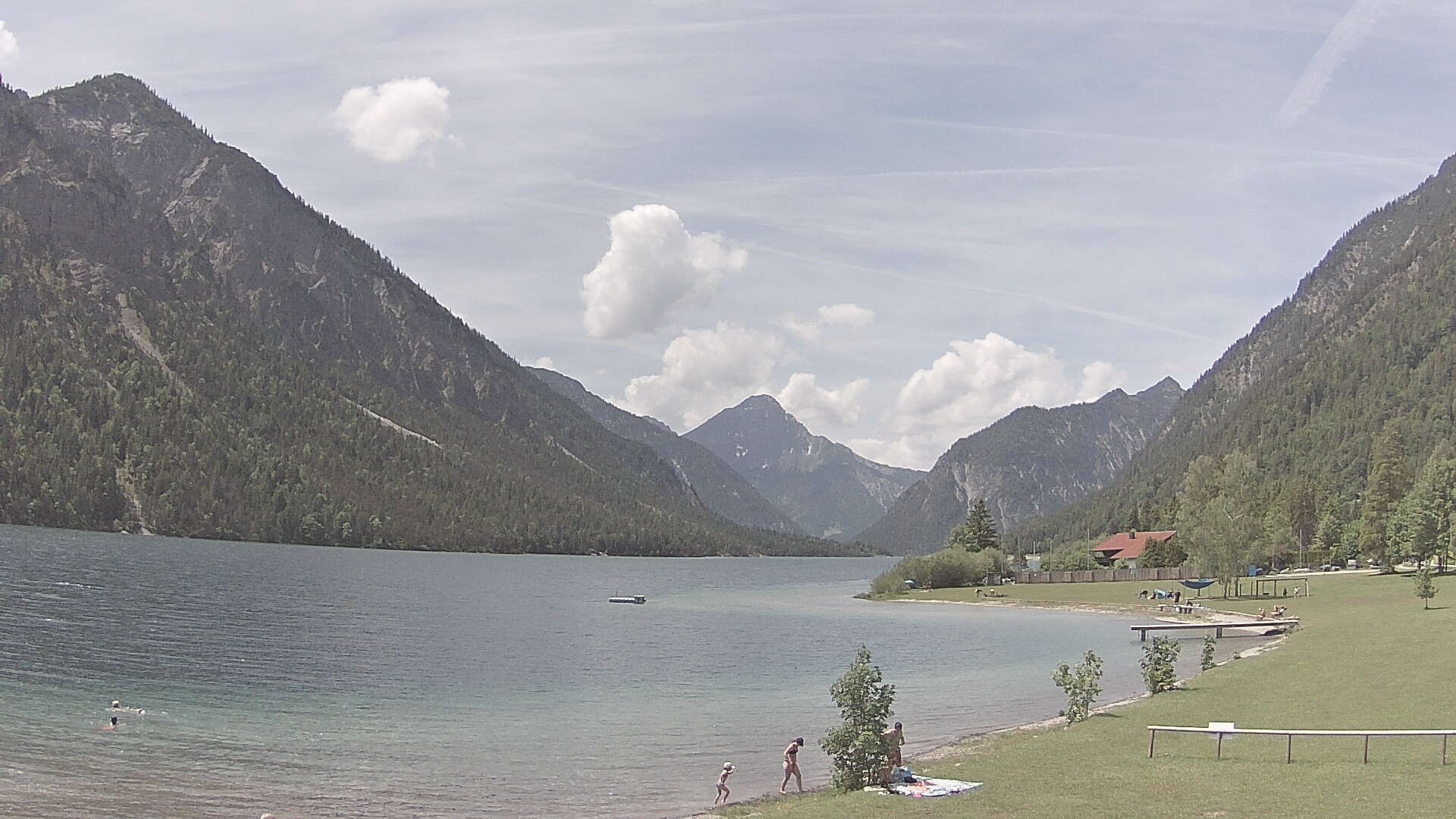 Archived image Webcam Lake Plansee near Reutte