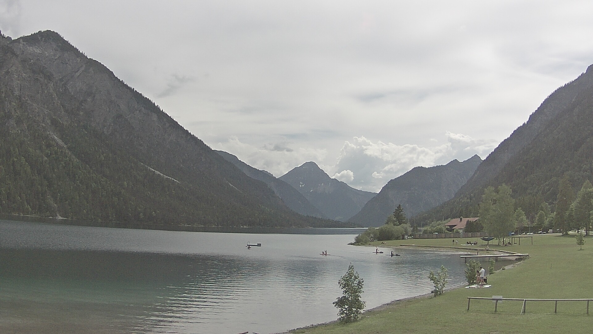 Archived image Webcam Lake Plansee near Reutte