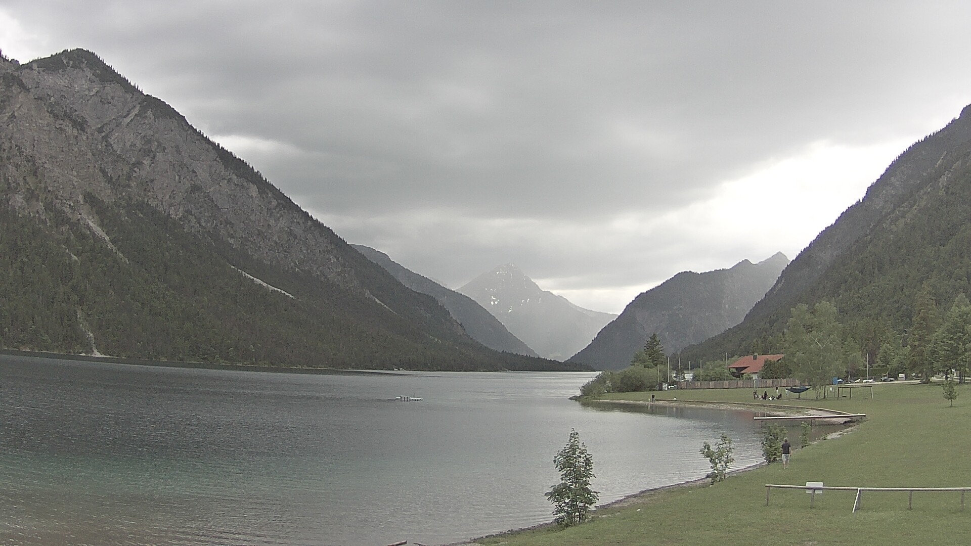 Archived image Webcam Lake Plansee near Reutte