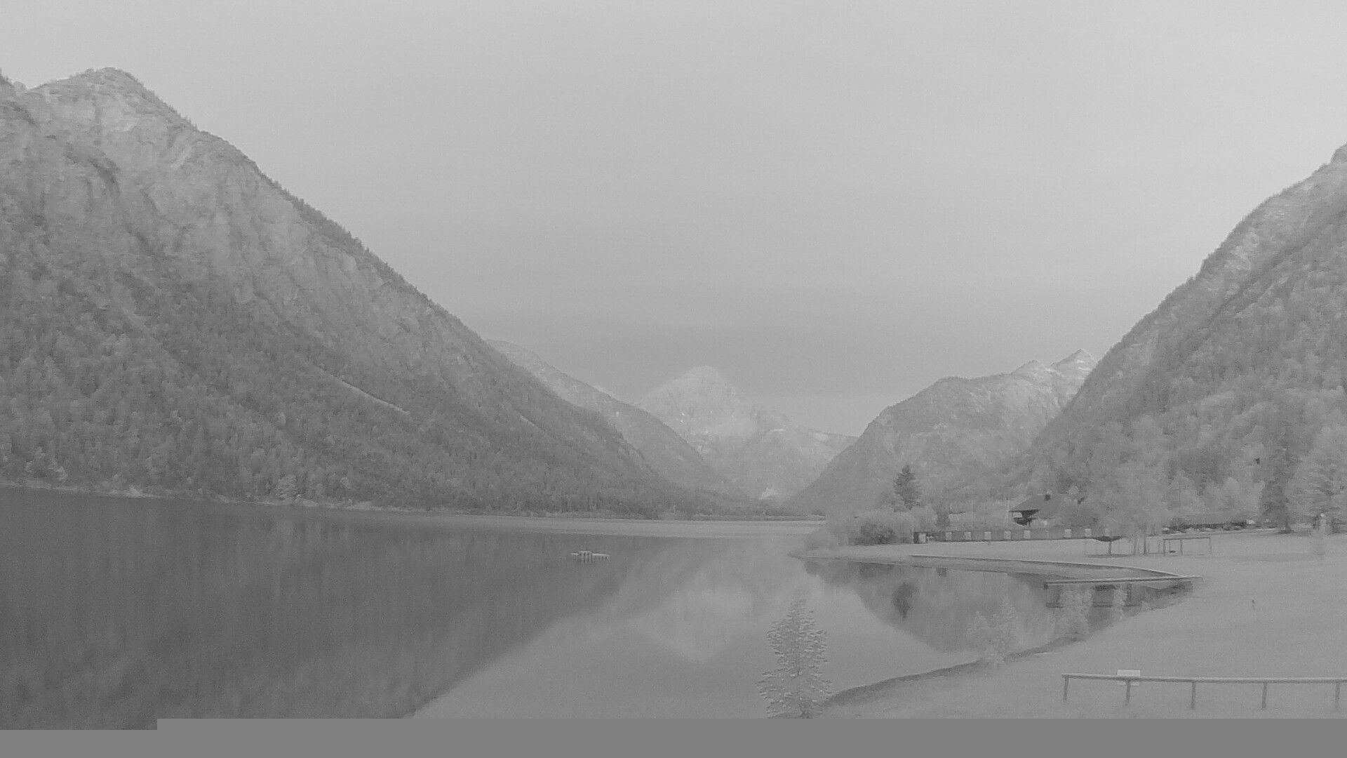 Archived image Webcam Lake Plansee near Reutte