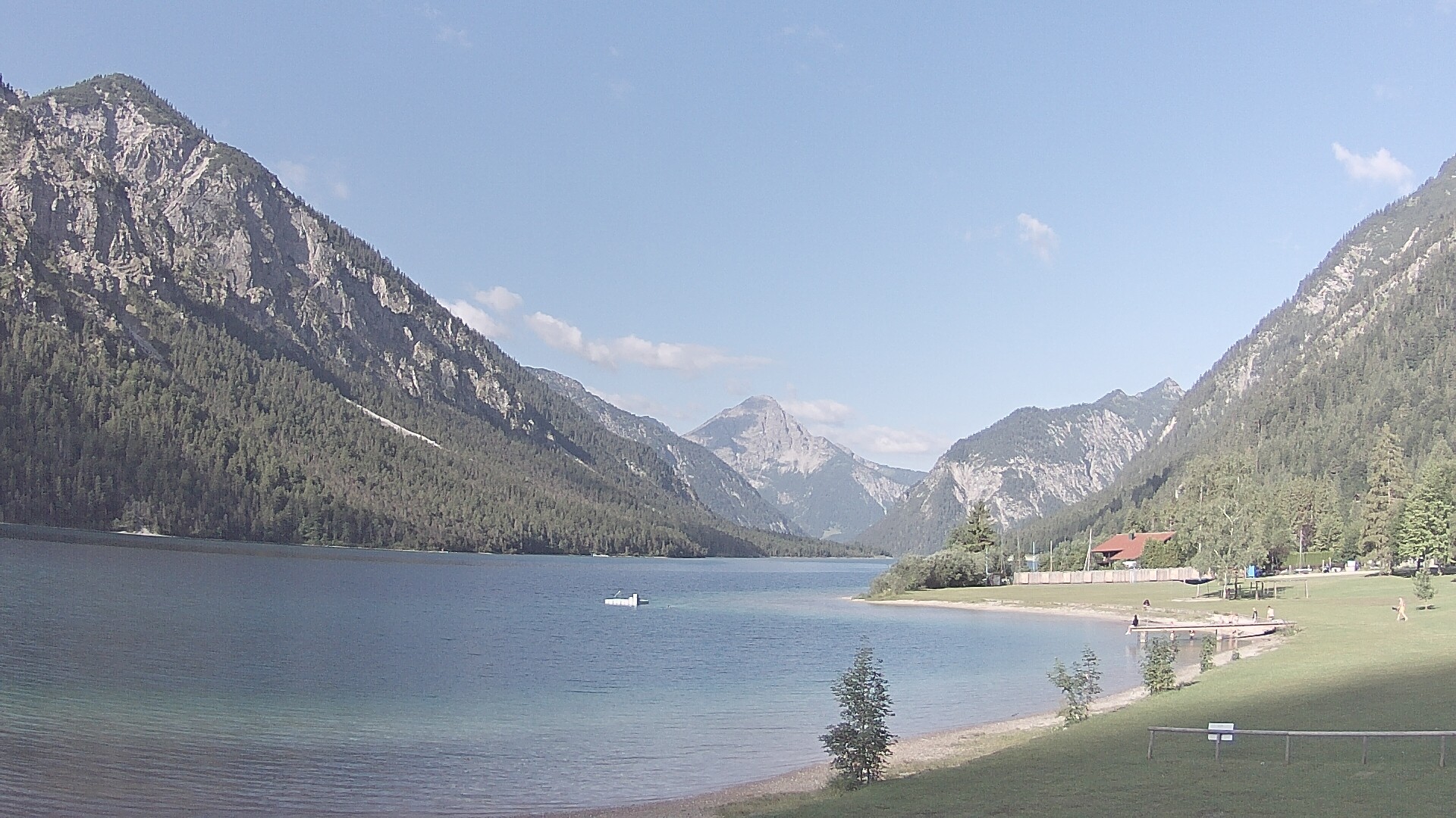 Archived image Webcam Lake Plansee near Reutte