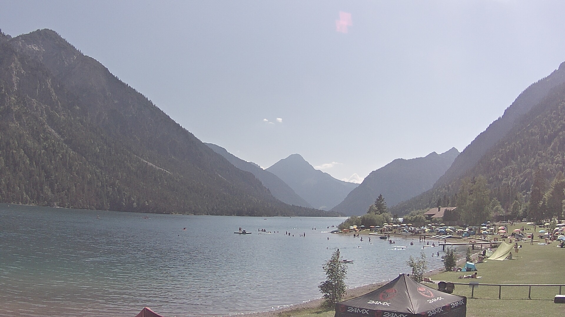 Archived image Webcam Lake Plansee near Reutte