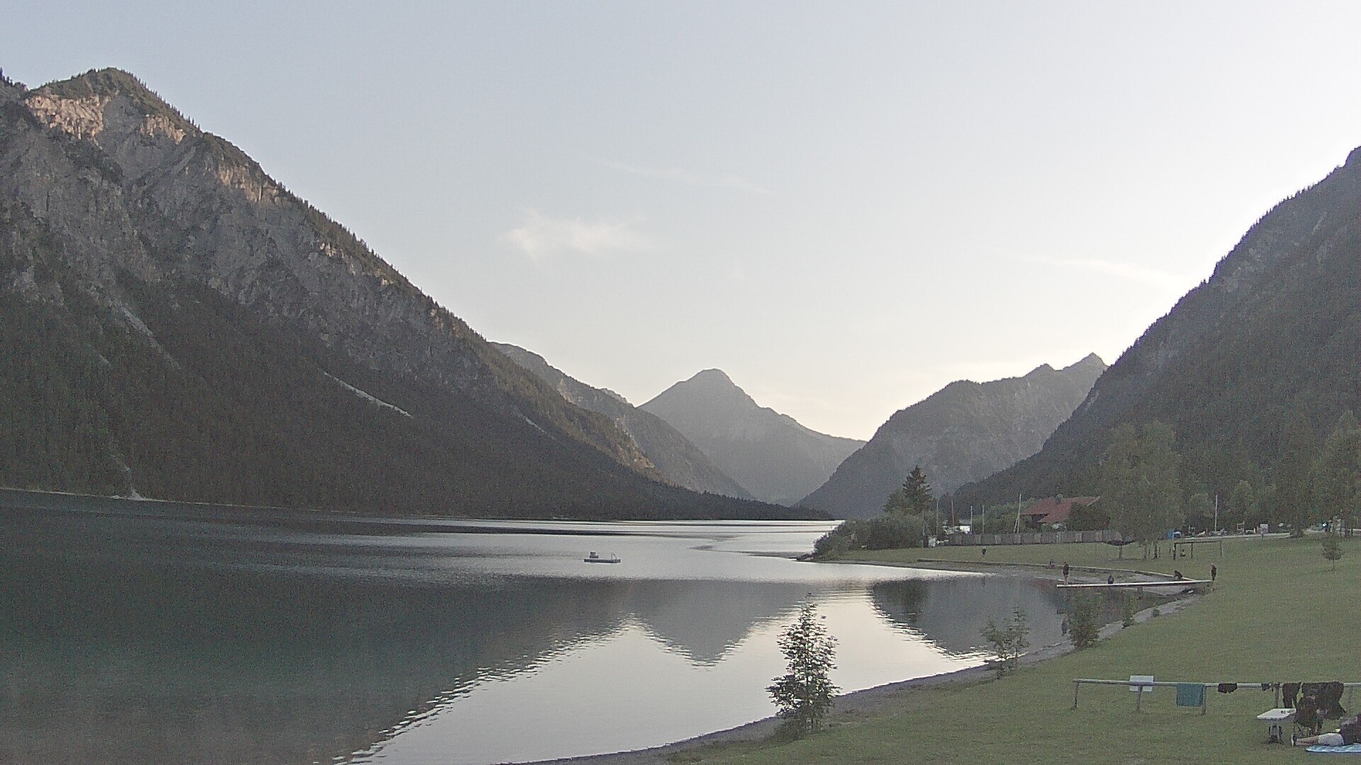 Archived image Webcam Lake Plansee near Reutte