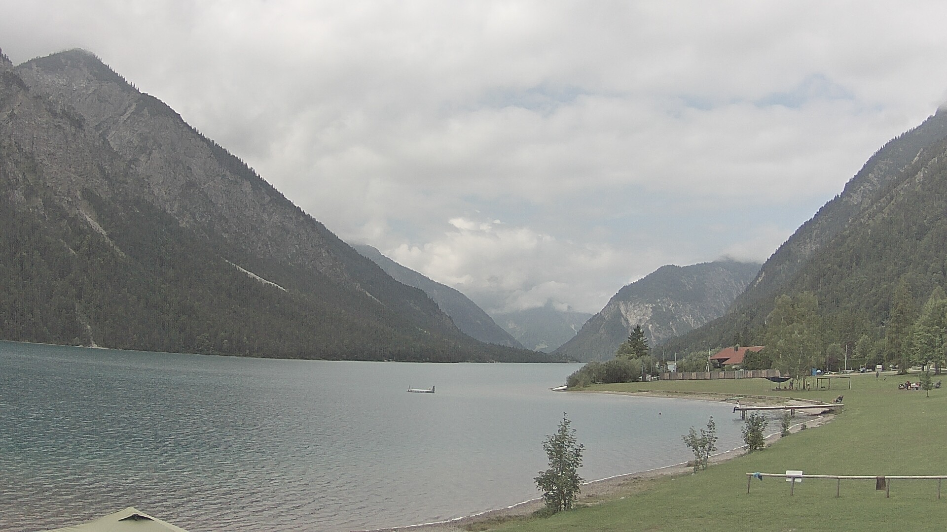 Archived image Webcam Lake Plansee near Reutte