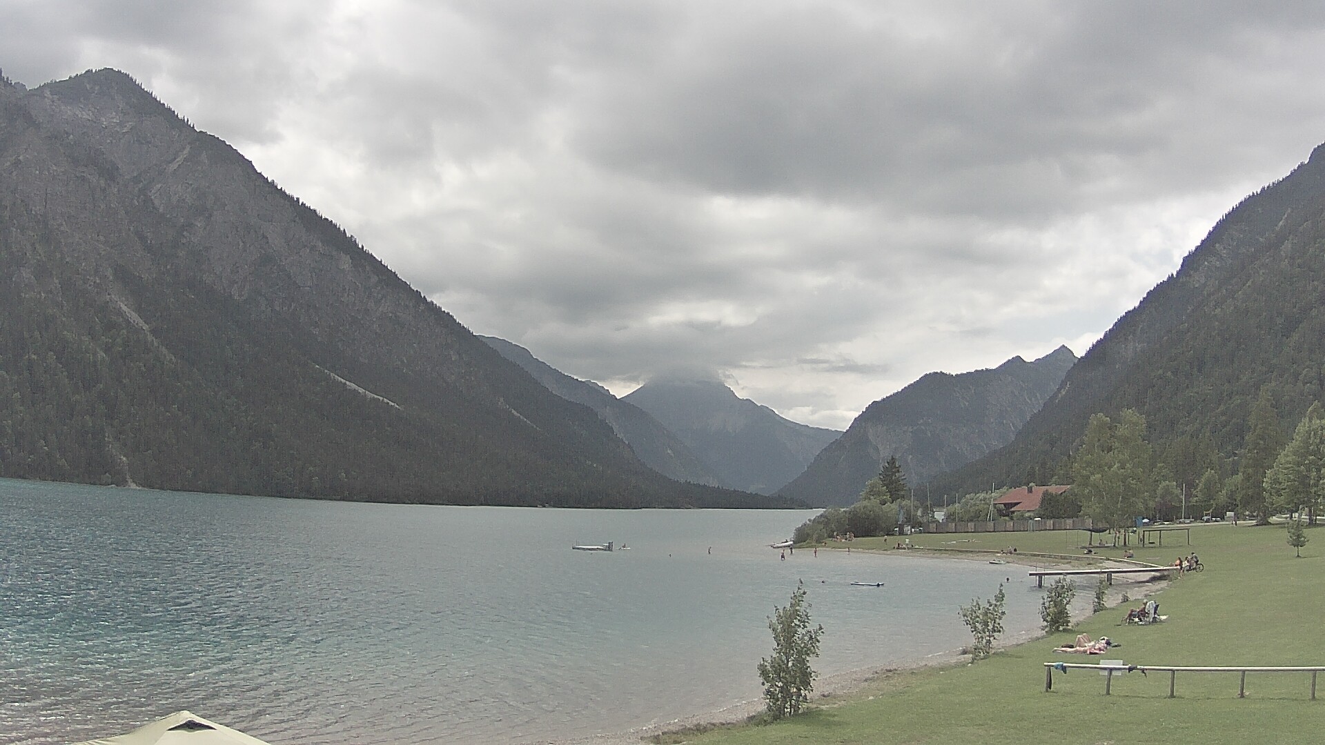 Archived image Webcam Lake Plansee near Reutte