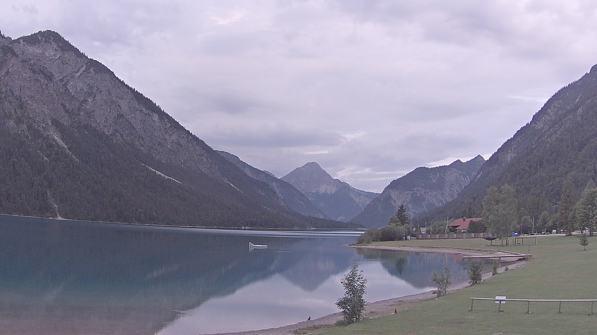 Archived image Webcam Lake Plansee near Reutte