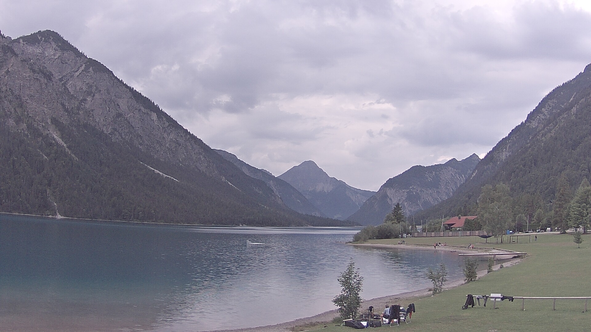 Archived image Webcam Lake Plansee near Reutte