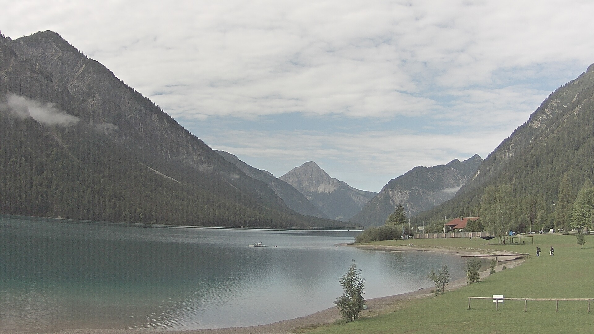 Archived image Webcam Lake Plansee near Reutte