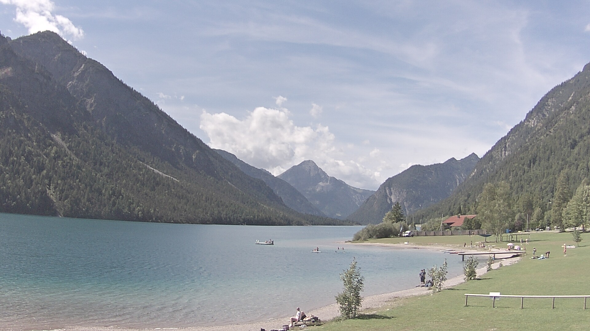 Archived image Webcam Lake Plansee near Reutte