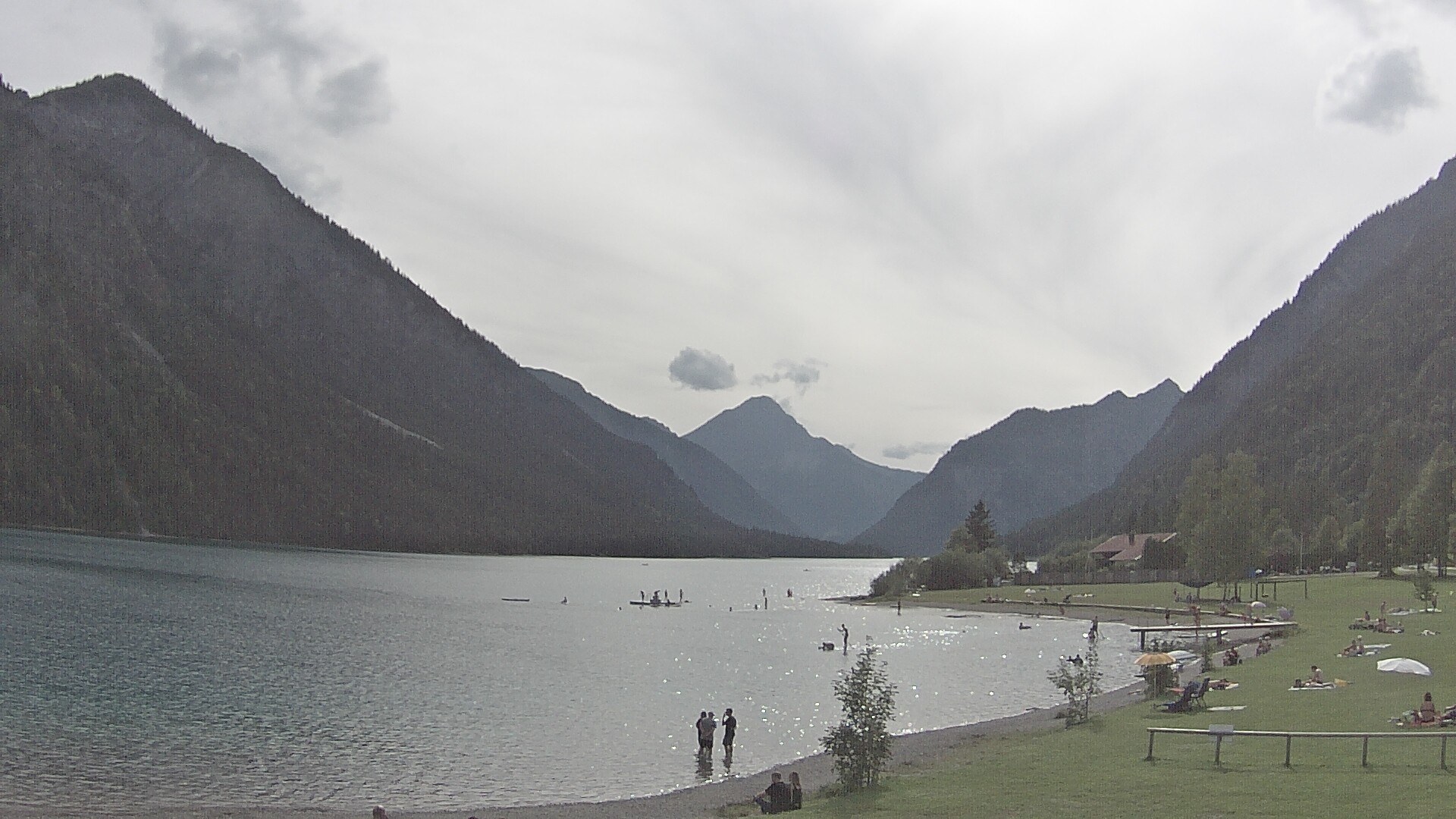 Archived image Webcam Lake Plansee near Reutte