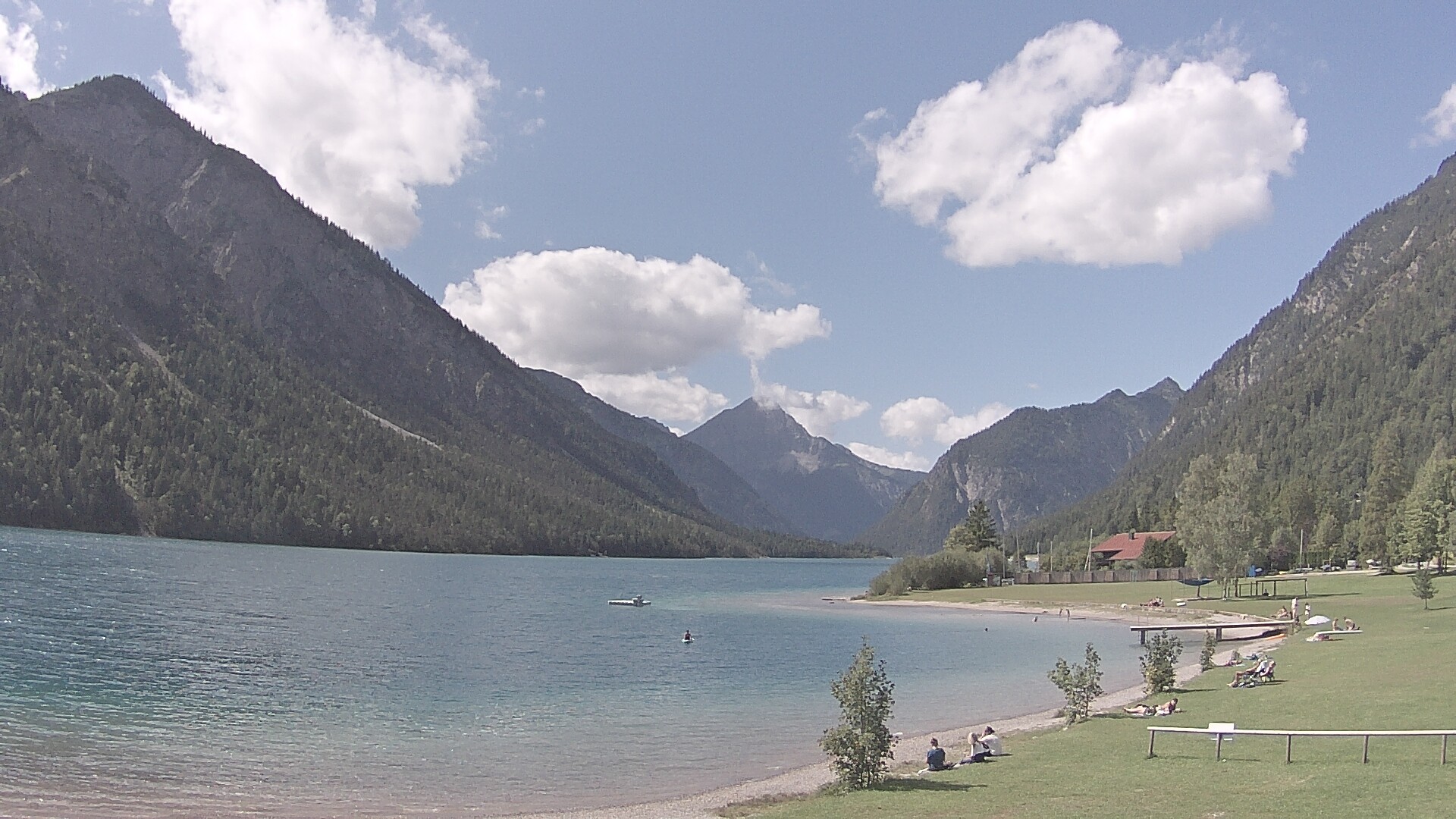 Archived image Webcam Lake Plansee near Reutte
