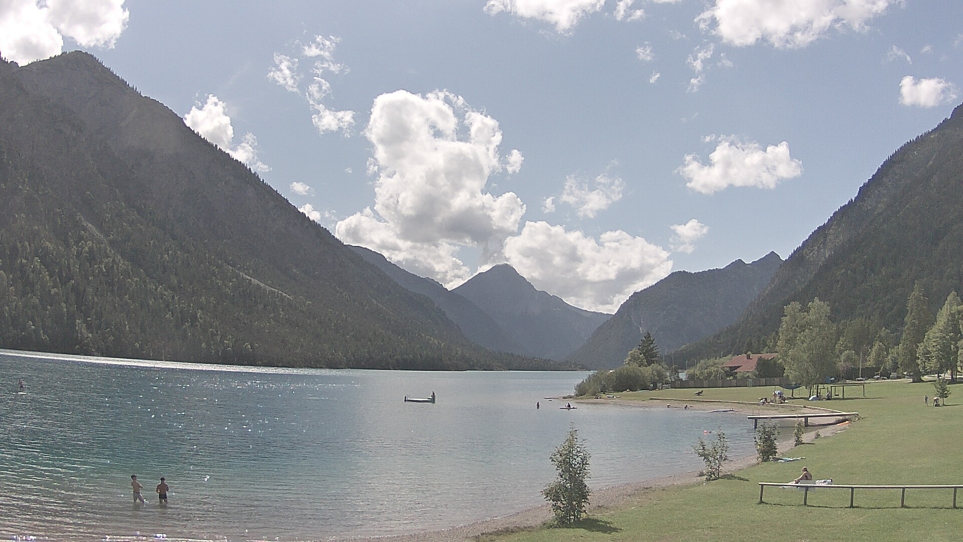 Archived image Webcam Lake Plansee near Reutte