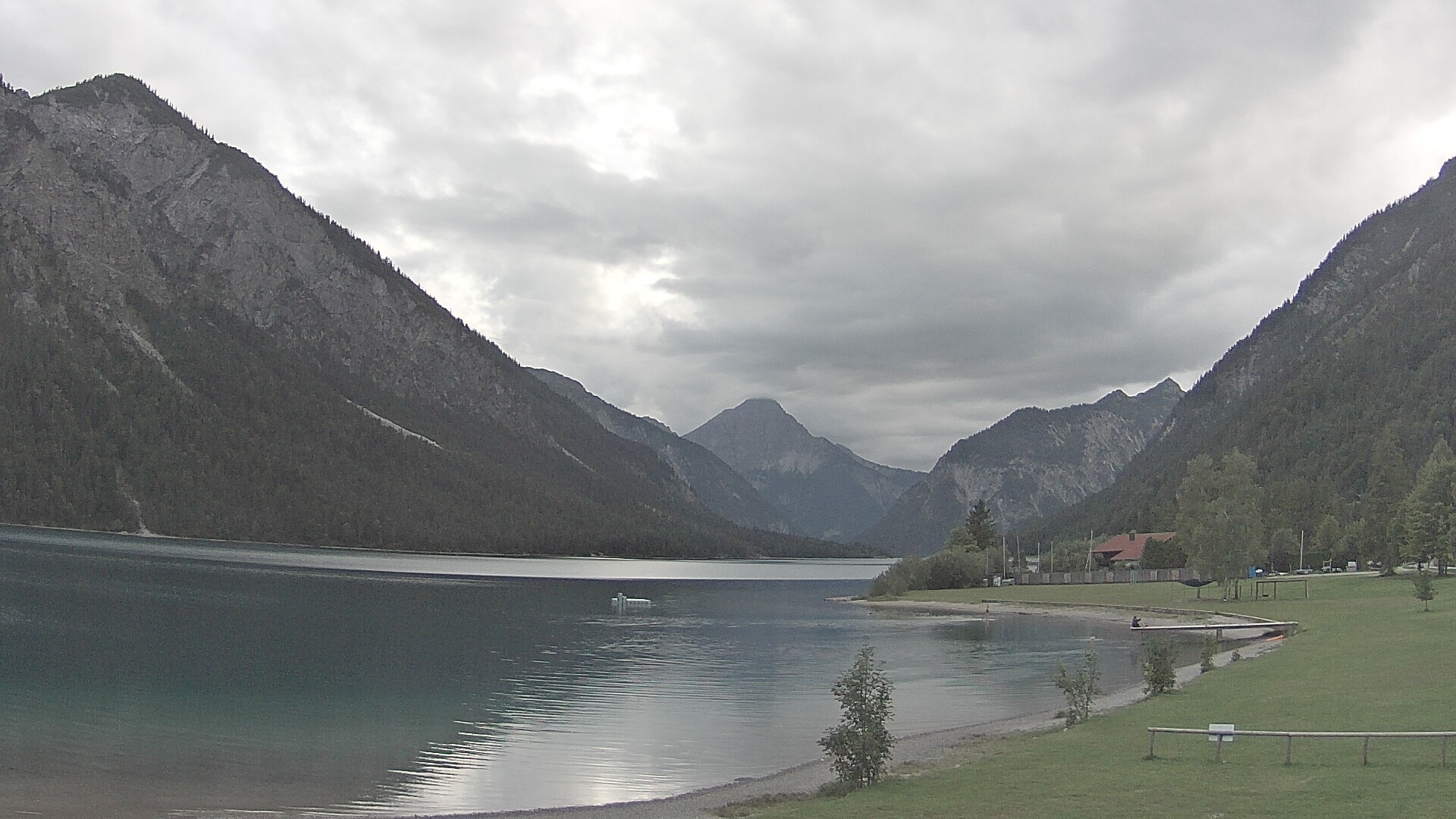 Archived image Webcam Lake Plansee near Reutte