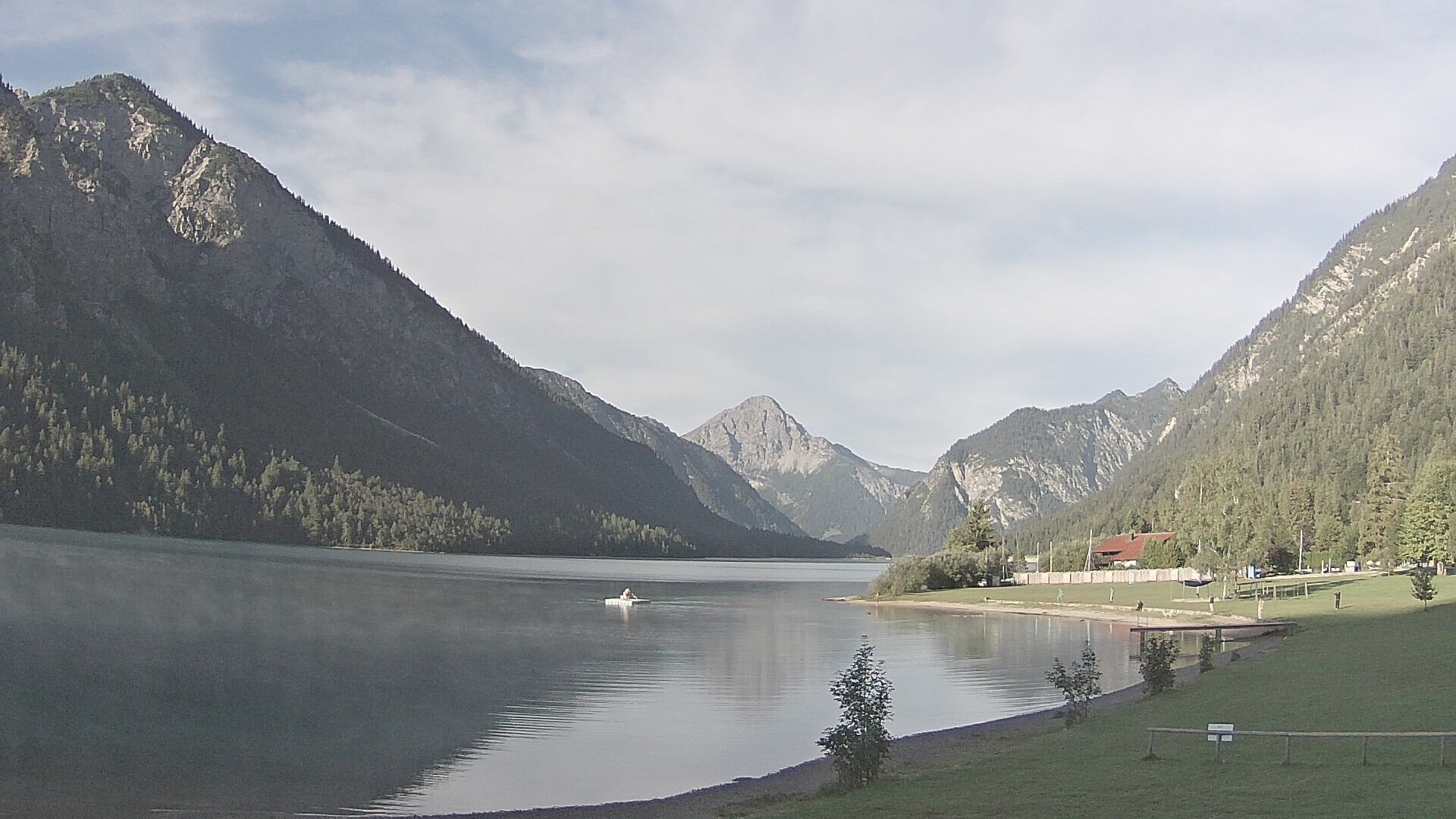 Archived image Webcam Lake Plansee near Reutte