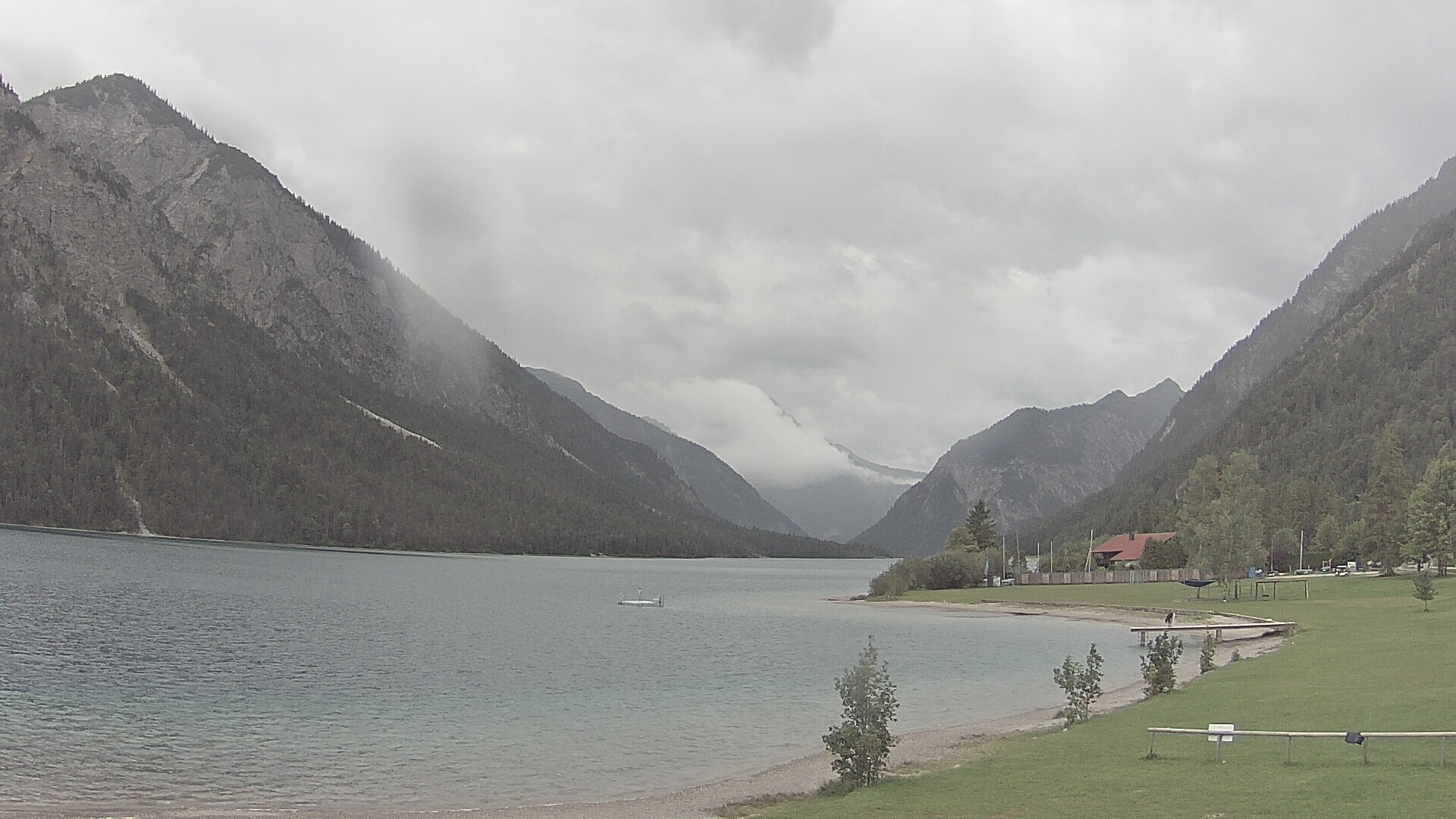Archived image Webcam Lake Plansee near Reutte