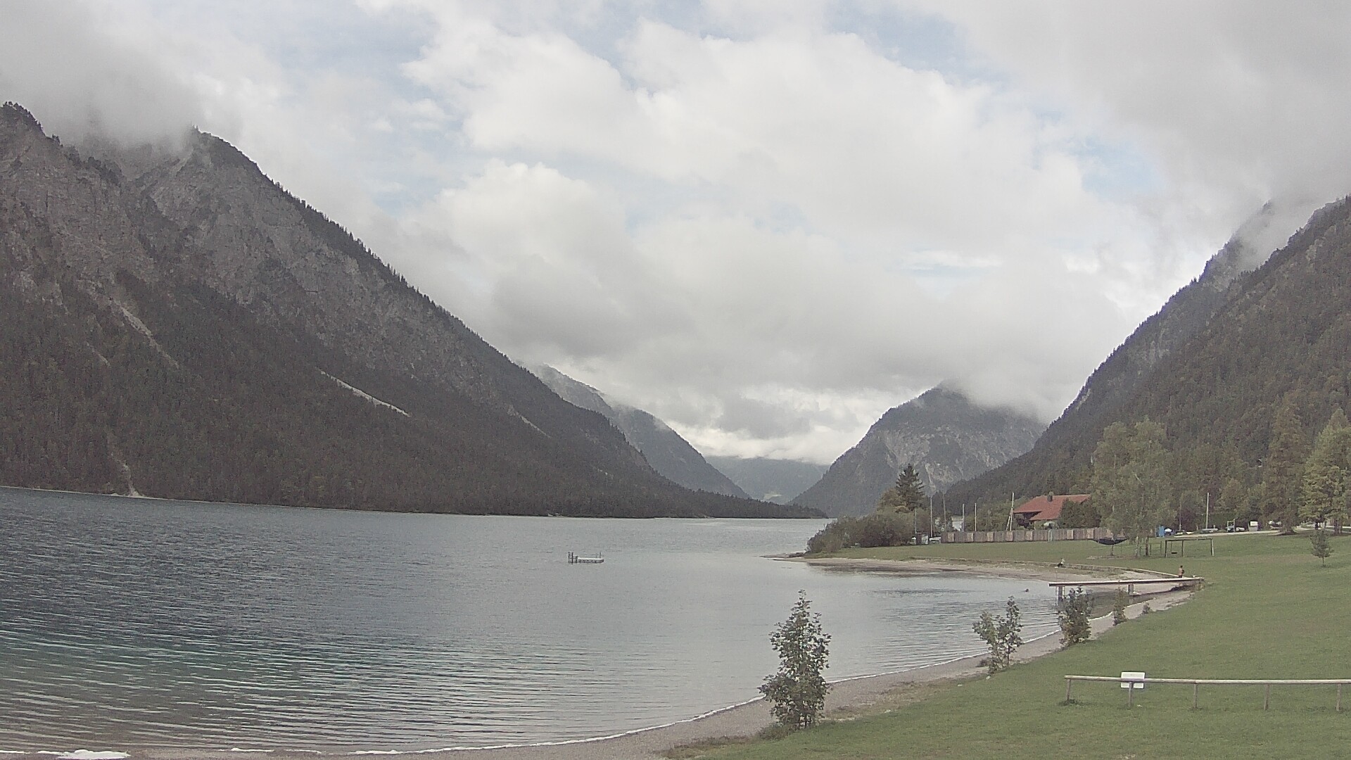 Archived image Webcam Lake Plansee near Reutte