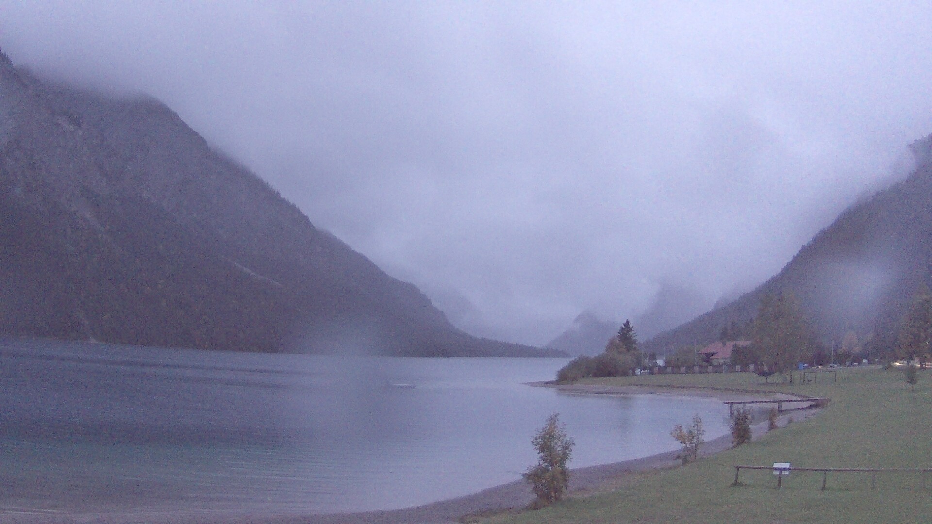 Archived image Webcam Lake Plansee near Reutte