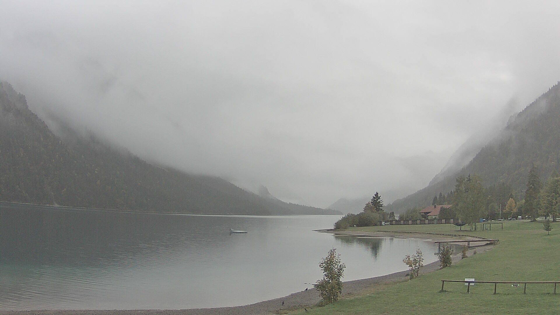 Archived image Webcam Lake Plansee near Reutte