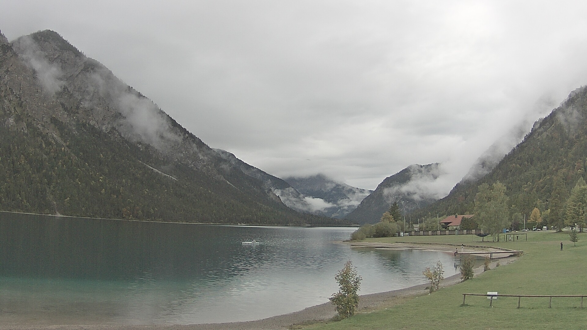 Archived image Webcam Lake Plansee near Reutte