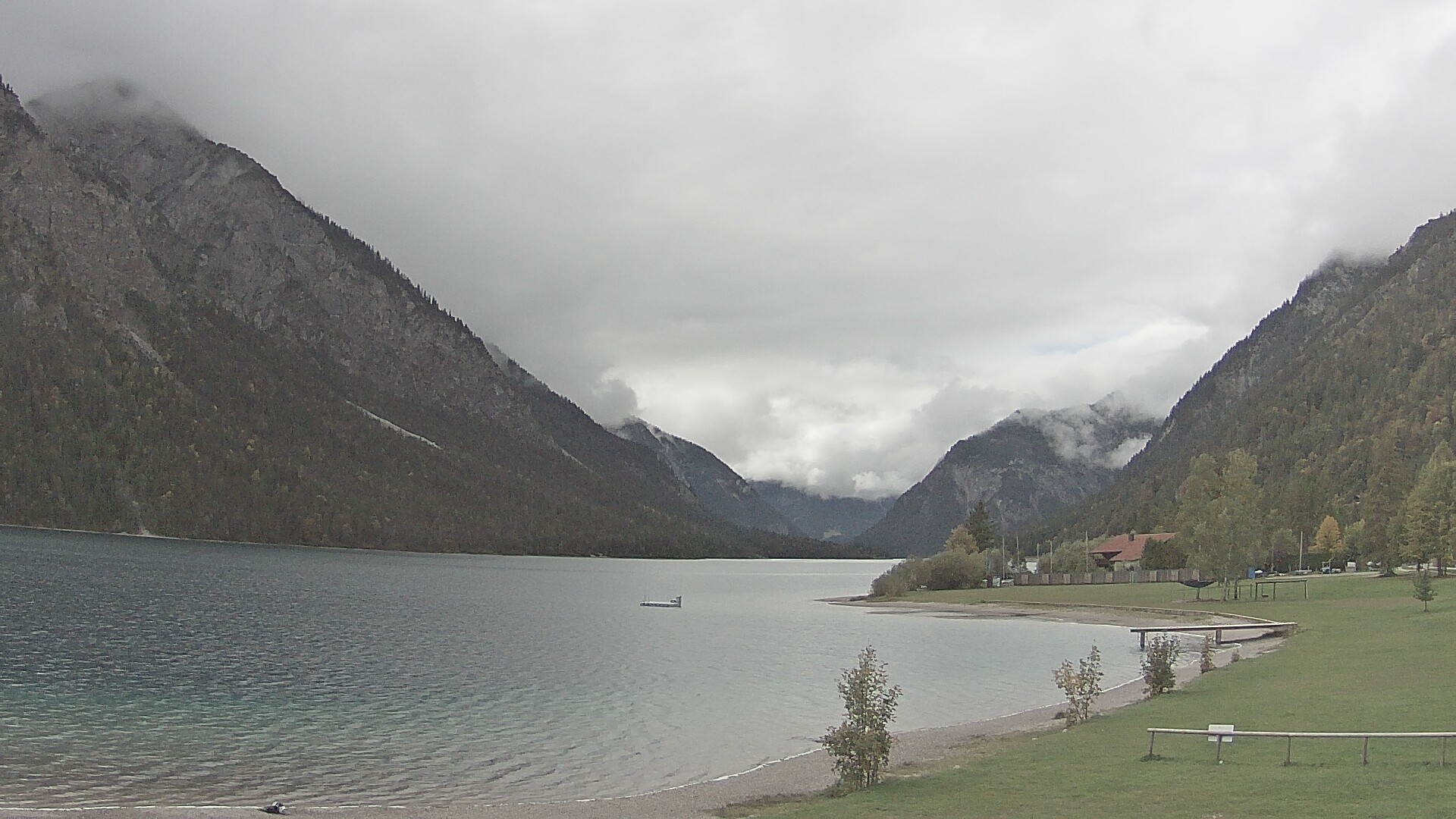 Archived image Webcam Lake Plansee near Reutte