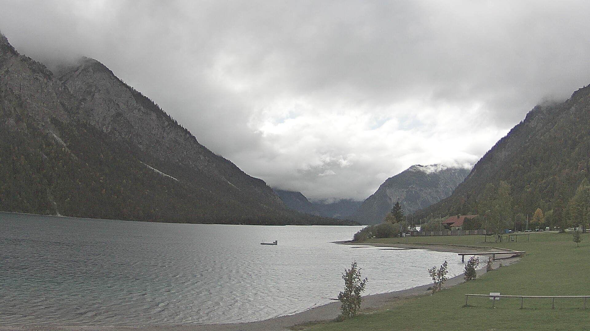 Archived image Webcam Lake Plansee near Reutte