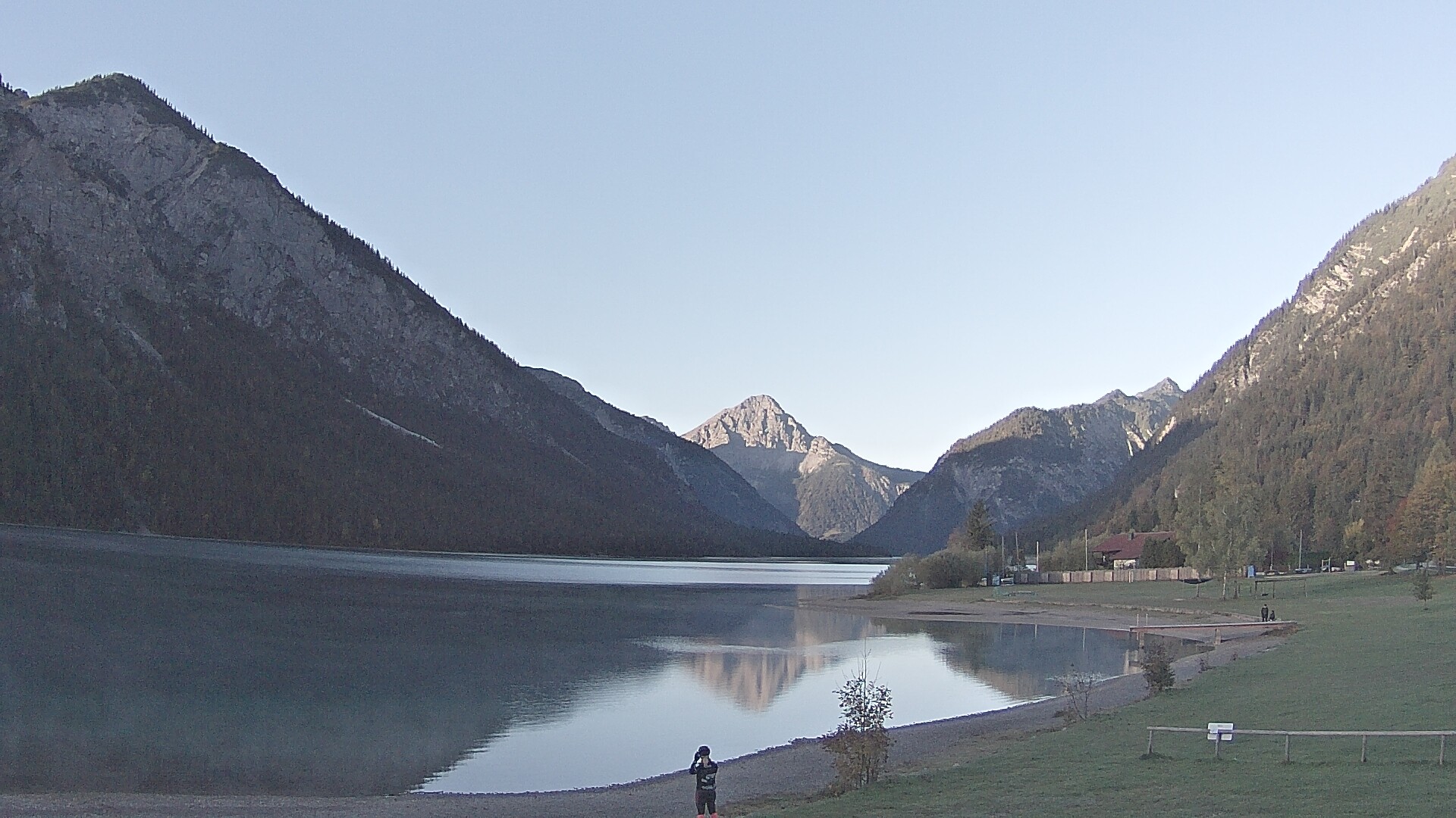 Archived image Webcam Lake Plansee near Reutte