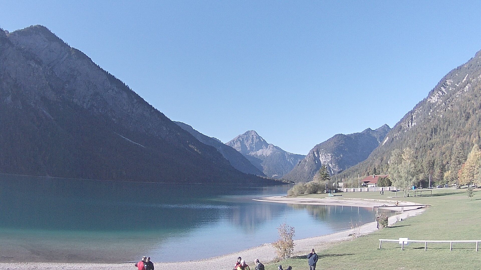 Archived image Webcam Lake Plansee near Reutte