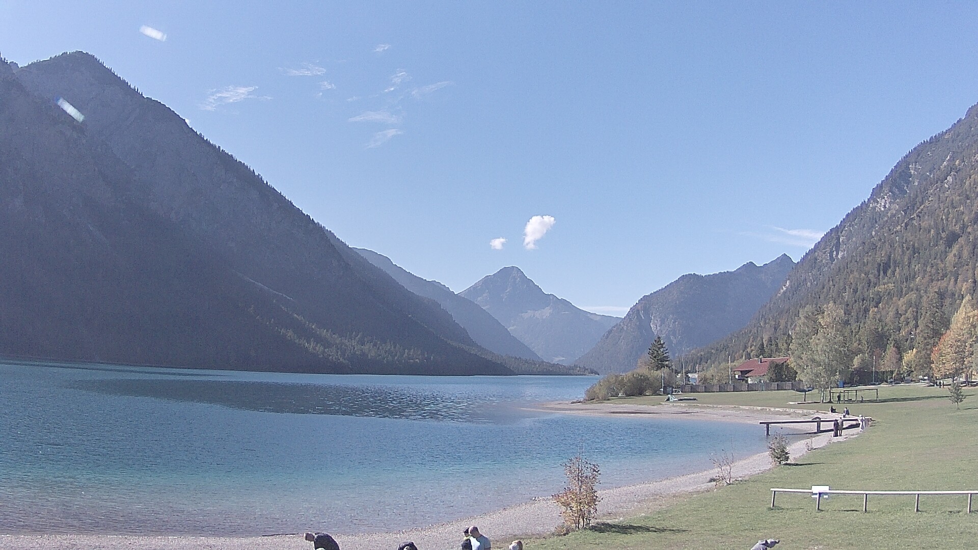 Archived image Webcam Lake Plansee near Reutte
