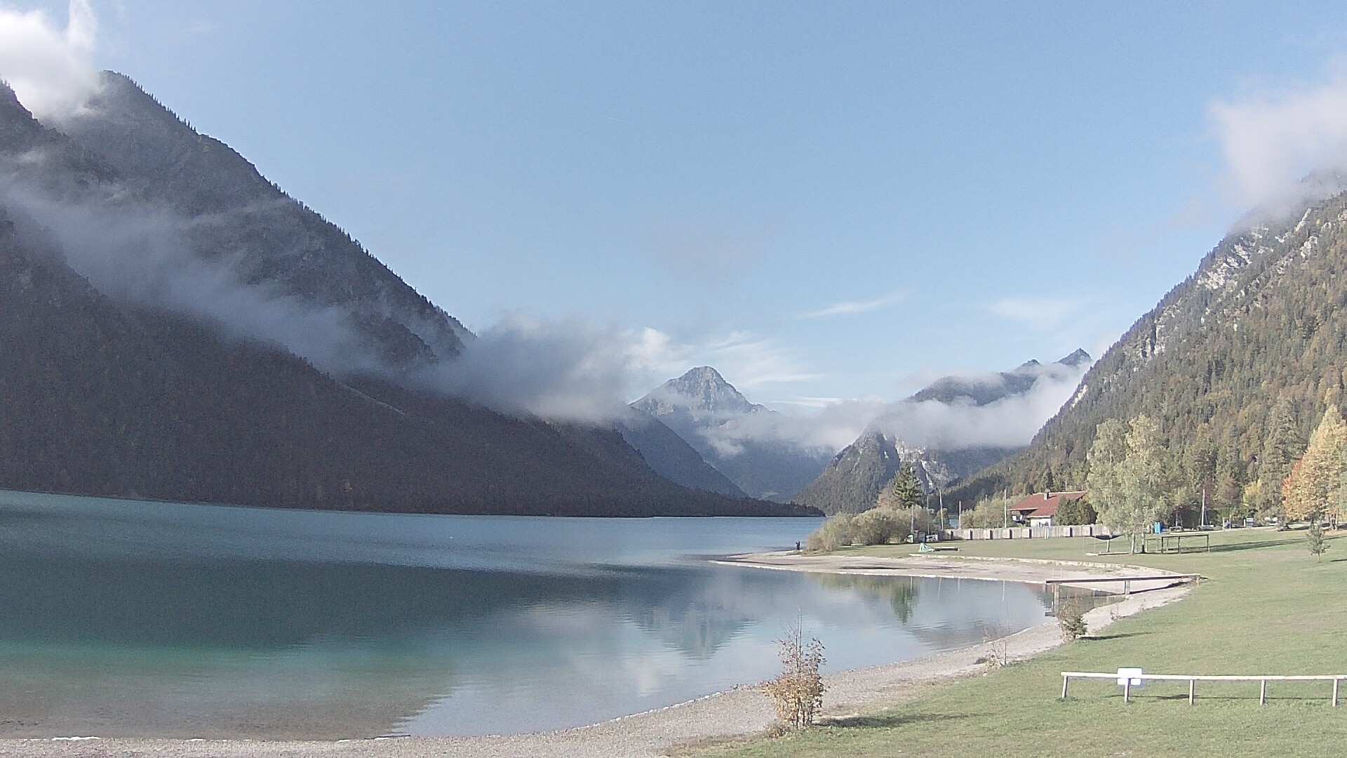 Archived image Webcam Lake Plansee near Reutte