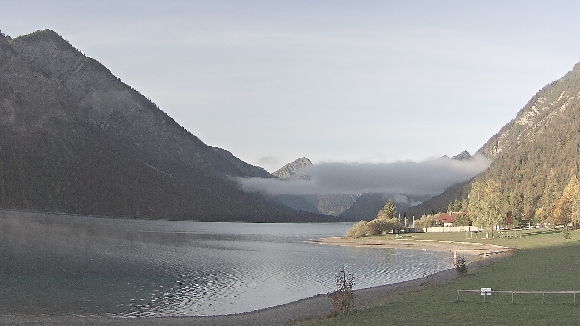 Archived image Webcam Lake Plansee near Reutte
