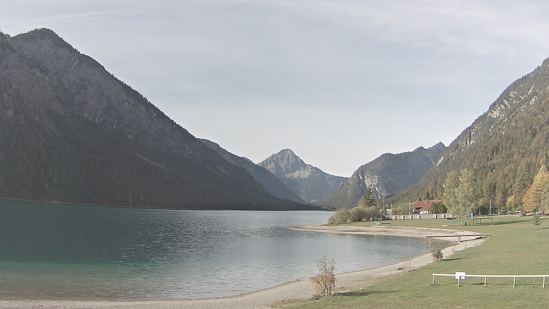 Archived image Webcam Lake Plansee near Reutte