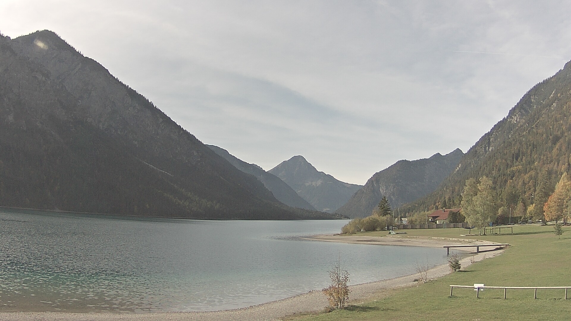 Archived image Webcam Lake Plansee near Reutte