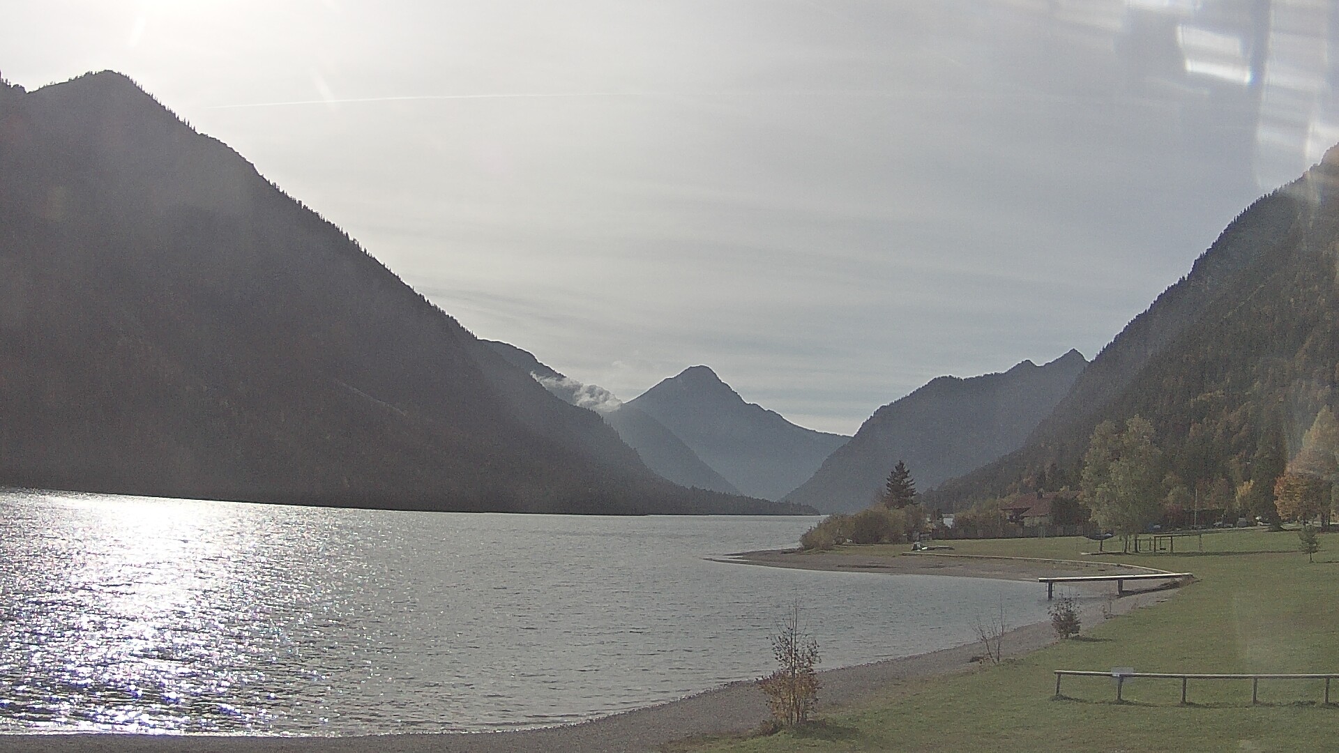 Archived image Webcam Lake Plansee near Reutte