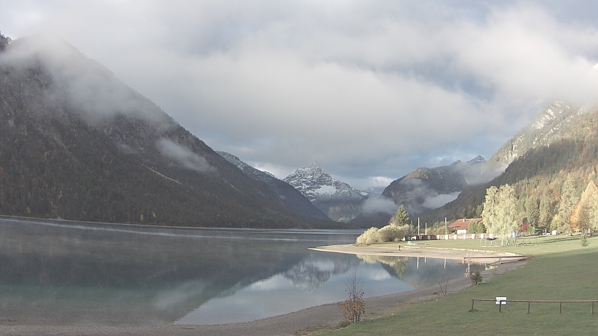 Archived image Webcam Lake Plansee near Reutte
