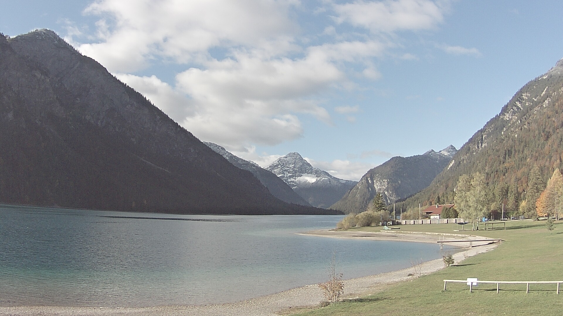 Archived image Webcam Lake Plansee near Reutte