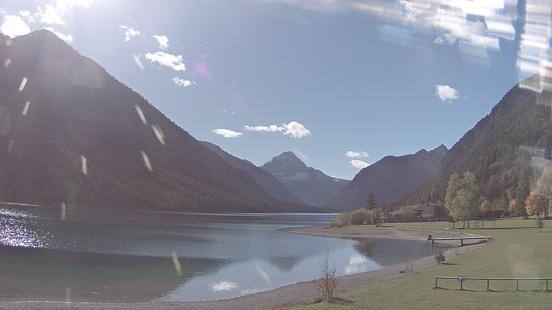 Archived image Webcam Lake Plansee near Reutte