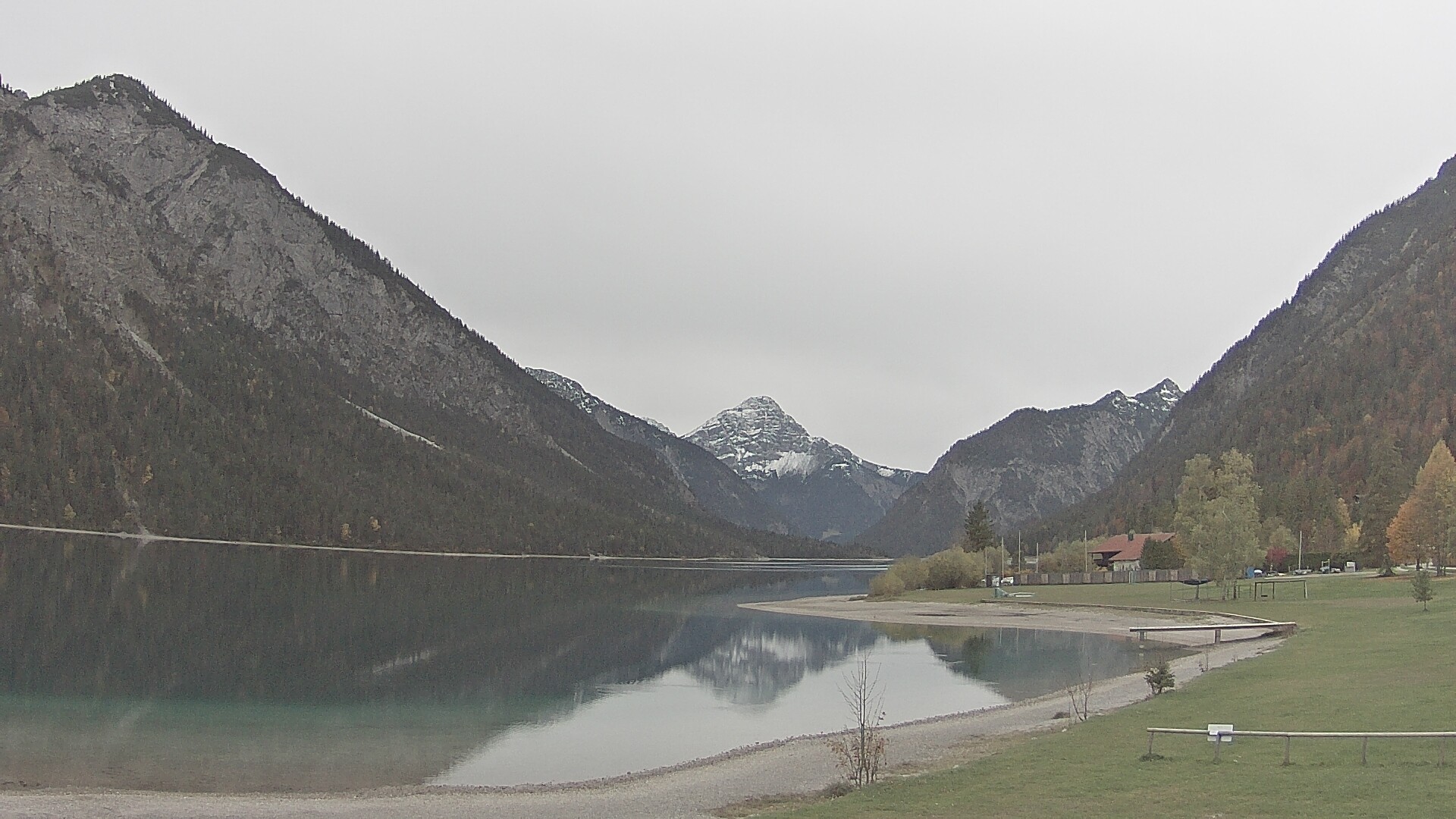 Archived image Webcam Lake Plansee near Reutte