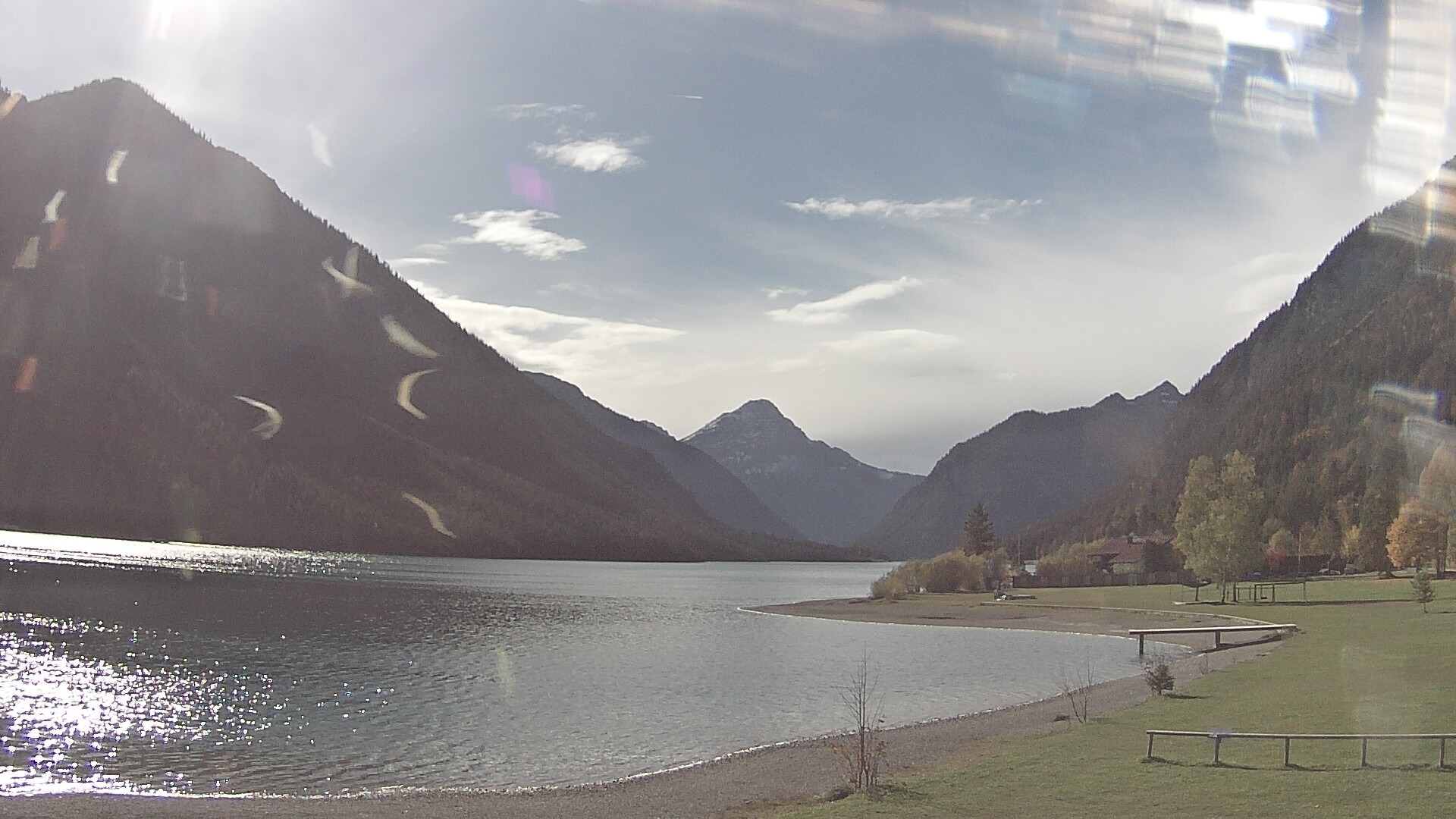 Archived image Webcam Lake Plansee near Reutte
