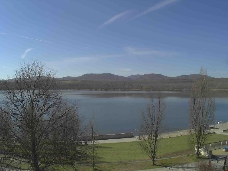 Archiv Foto Webcam Olberdorfer See: Blick auf das Zittauer Gebirge