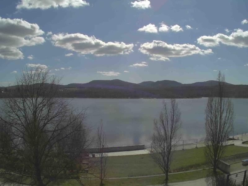 Archiv Foto Webcam Olberdorfer See: Blick auf das Zittauer Gebirge