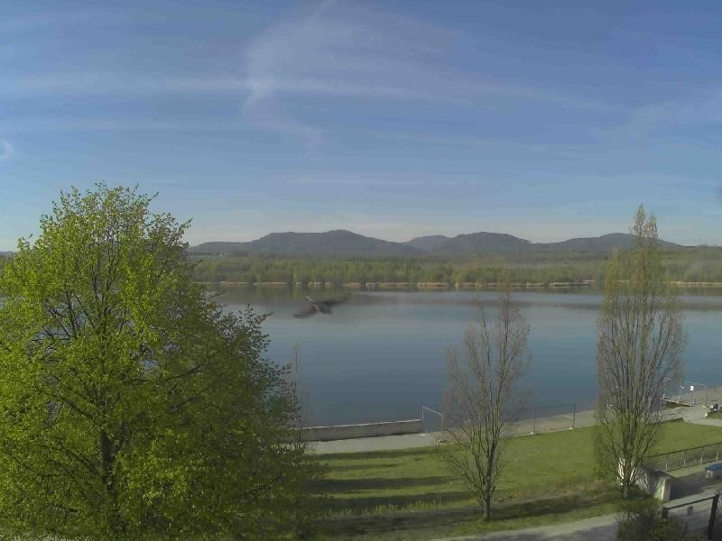Archiv Foto Webcam Olberdorfer See: Blick auf das Zittauer Gebirge