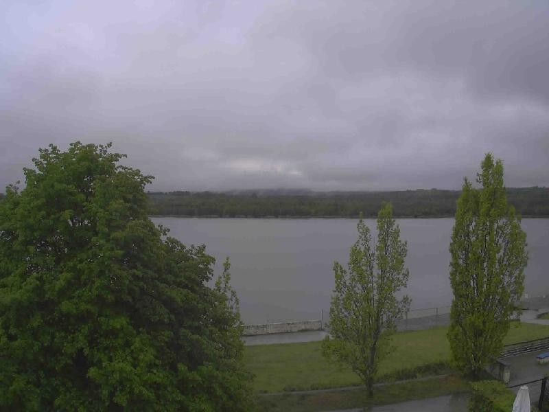 Archiv Foto Webcam Olberdorfer See: Blick auf das Zittauer Gebirge