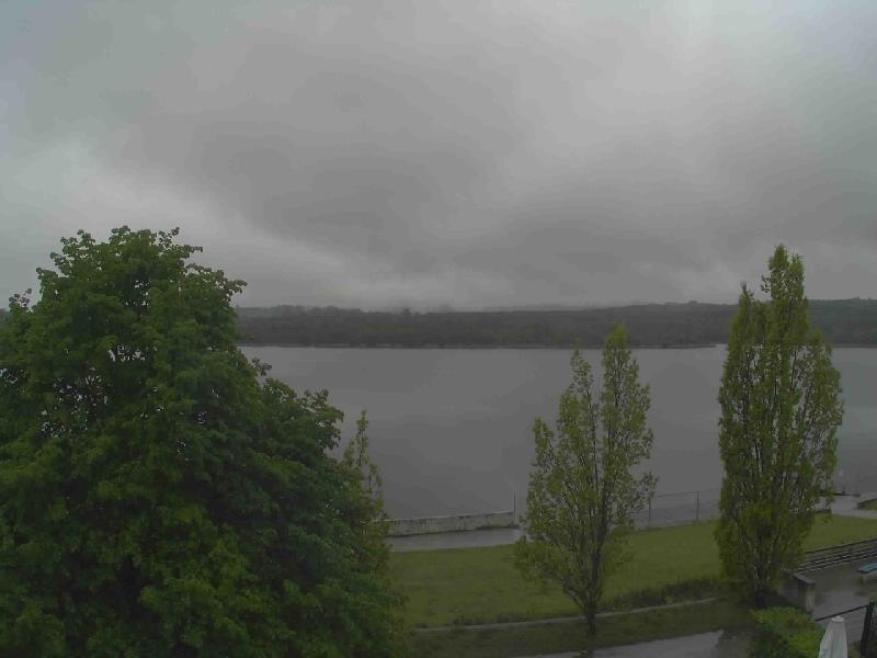 Archiv Foto Webcam Olberdorfer See: Blick auf das Zittauer Gebirge