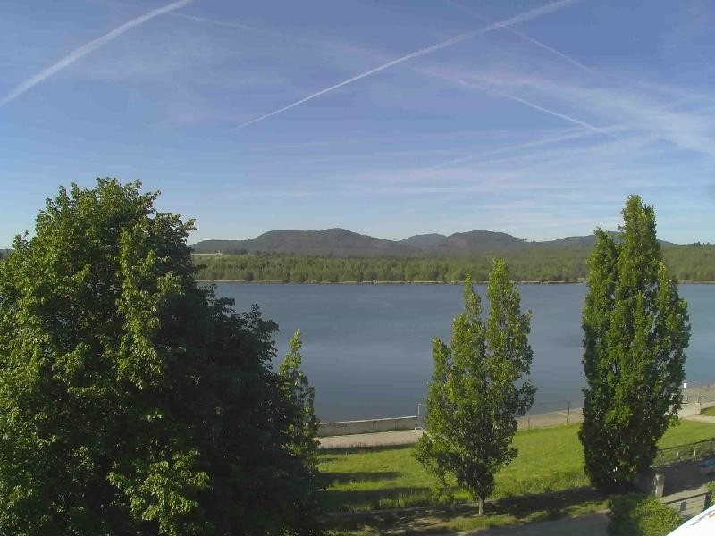 Archiv Foto Webcam Olberdorfer See: Blick auf das Zittauer Gebirge