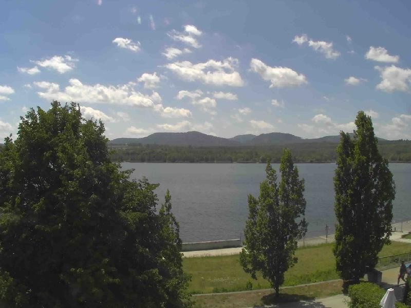 Archiv Foto Webcam Olberdorfer See: Blick auf das Zittauer Gebirge